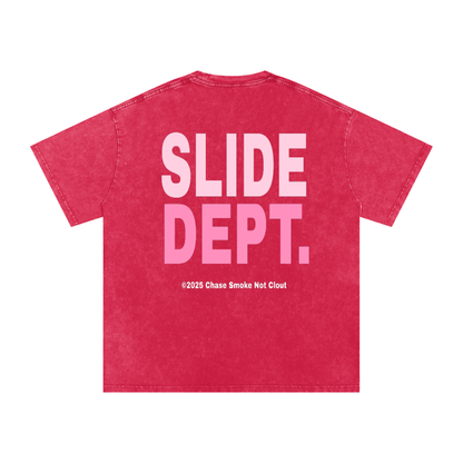 Pink BBLFC/SLIDE DEPT Oversized T-Shirt
