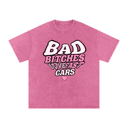 Pink BBLFC/SLIDE DEPT Oversized T-Shirt
