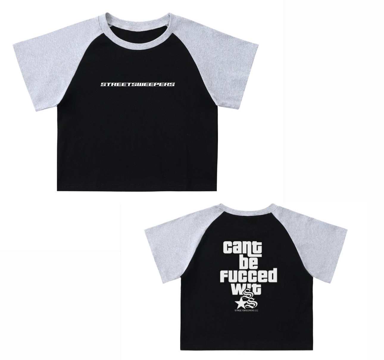 Biker street sweeper Crop Top