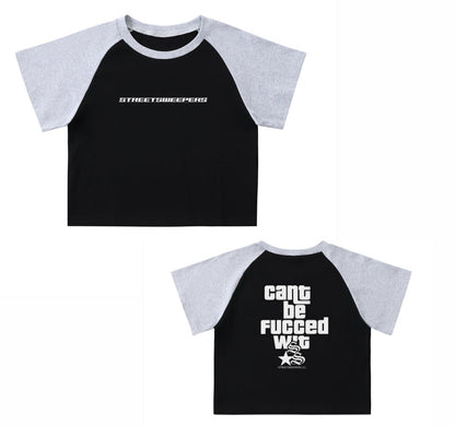 Biker street sweeper Crop Top