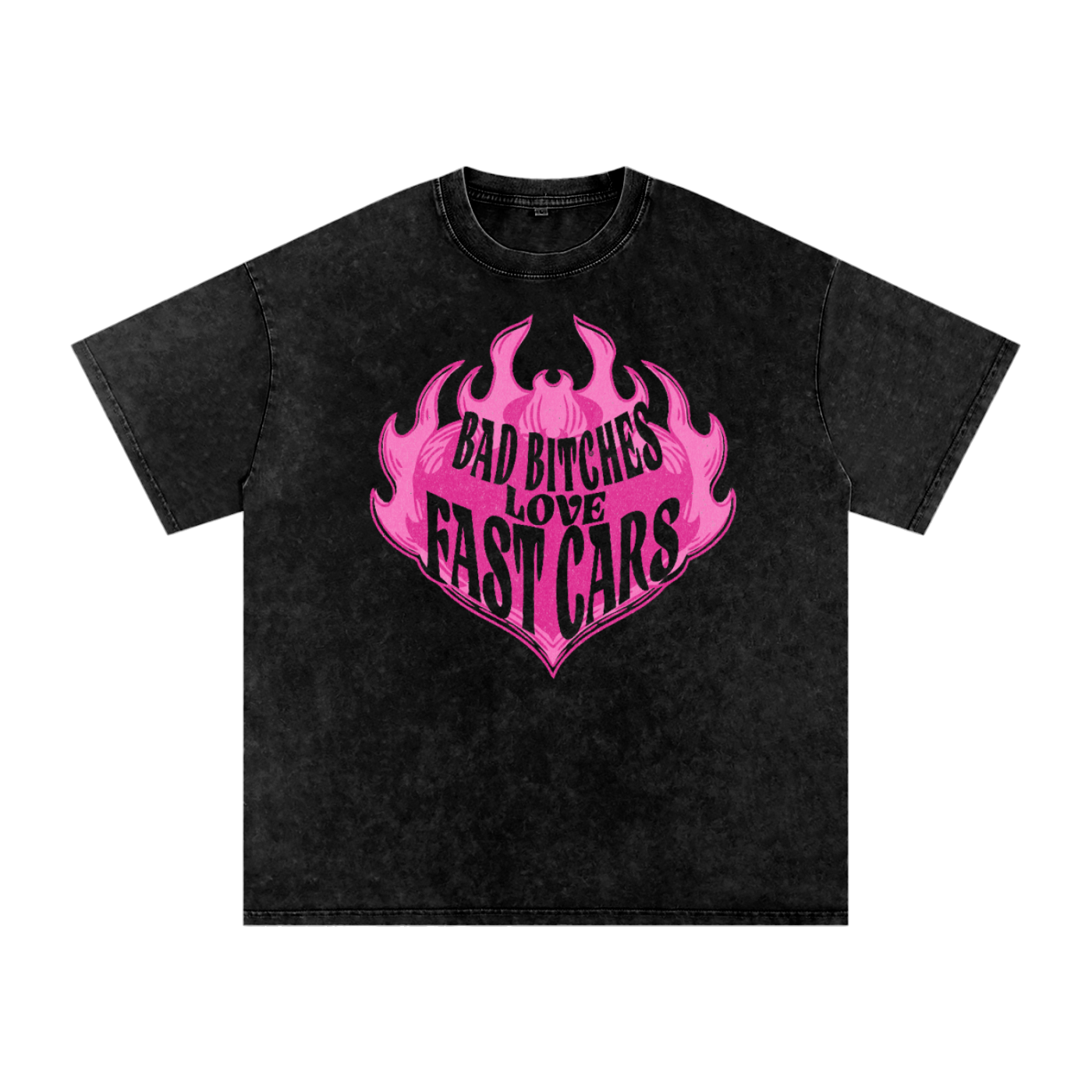 BBLFC flame Oversized Cotton T-Shirt