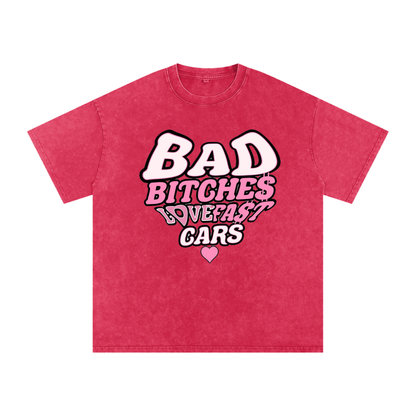 Pink BBLFC/SLIDE DEPT Oversized T-Shirt