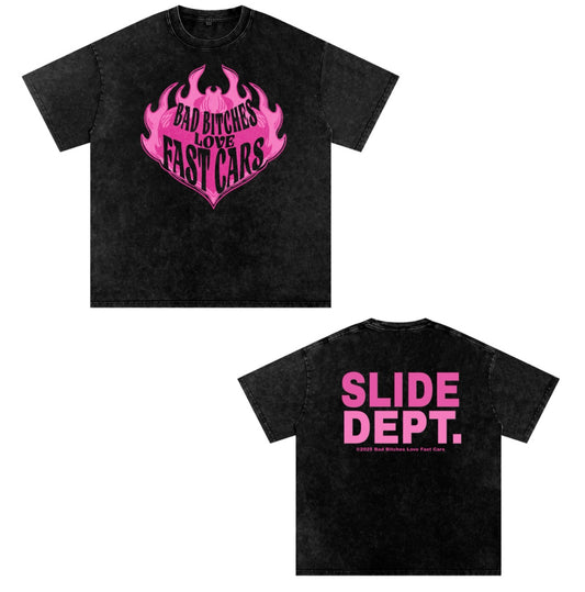 BBLFC flame Oversized Cotton T-Shirt