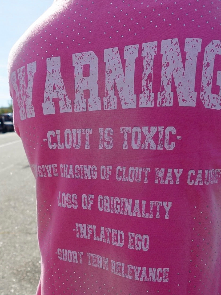 Chase smoke not clout rhinestone zip up