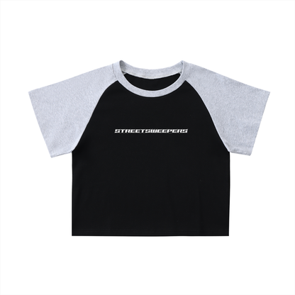 Biker street sweeper Crop Top