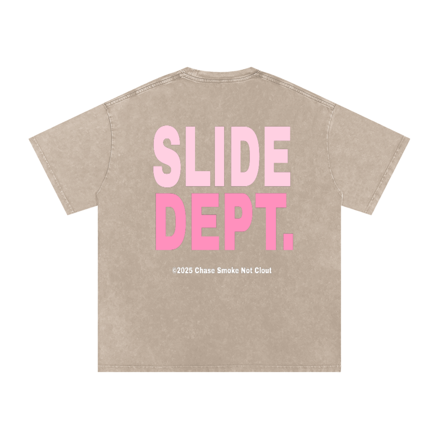 Pink BBLFC/SLIDE DEPT Oversized T-Shirt