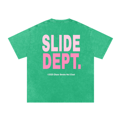 Pink BBLFC/SLIDE DEPT Oversized T-Shirt