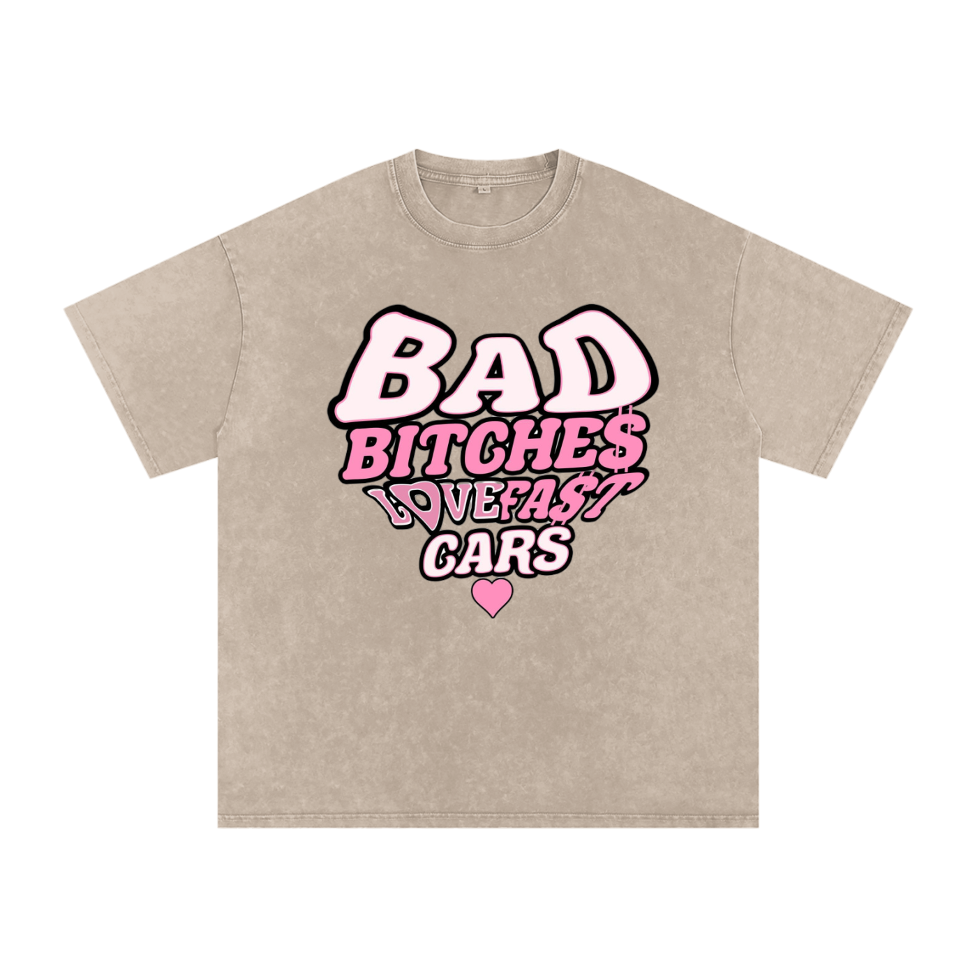 Pink BBLFC/SLIDE DEPT Oversized T-Shirt